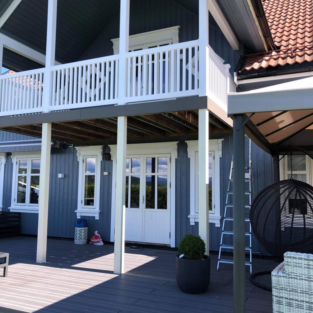 Høgås - Komplett Vedlikeholdsfritt rekkverk i PVC / Vinyl - TerrasseGutta