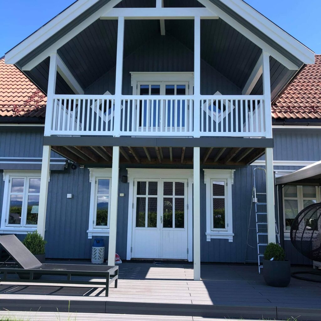 Høgås - Komplett Vedlikeholdsfritt rekkverk i PVC / Vinyl - TerrasseGutta