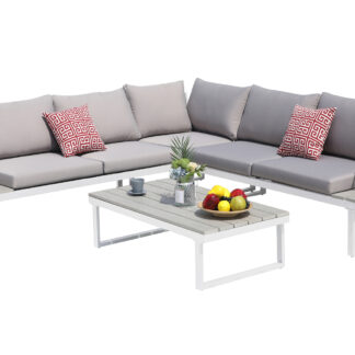 Brisk Loungesett Hvit